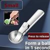 High-Quality Stainless Steel Ice Cream Scoop Ergonomic Fruit Baller Dessert Spoon for Modern Kitchens