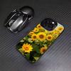 Sunflower&Sunny Day  For iPhone 16,15,14,13,12,11,8,7,Pro,Max,Plus,Mini,XS,SE Anti Fall Black Matte Hard