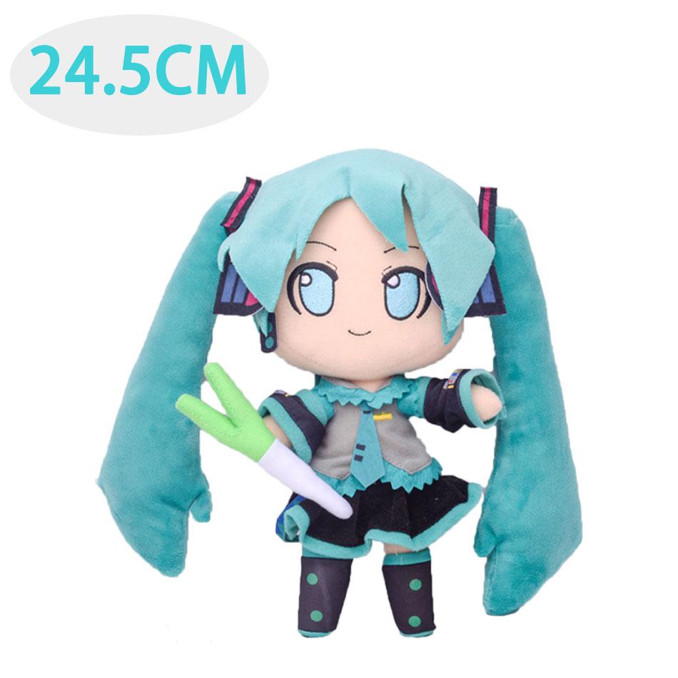 Non-Toxic Adorable Hatsune Miku Plush Fluffy Anime Stuffed Doll With Signature Pigtails Cuddly Figure For Collectors & Gift Giving