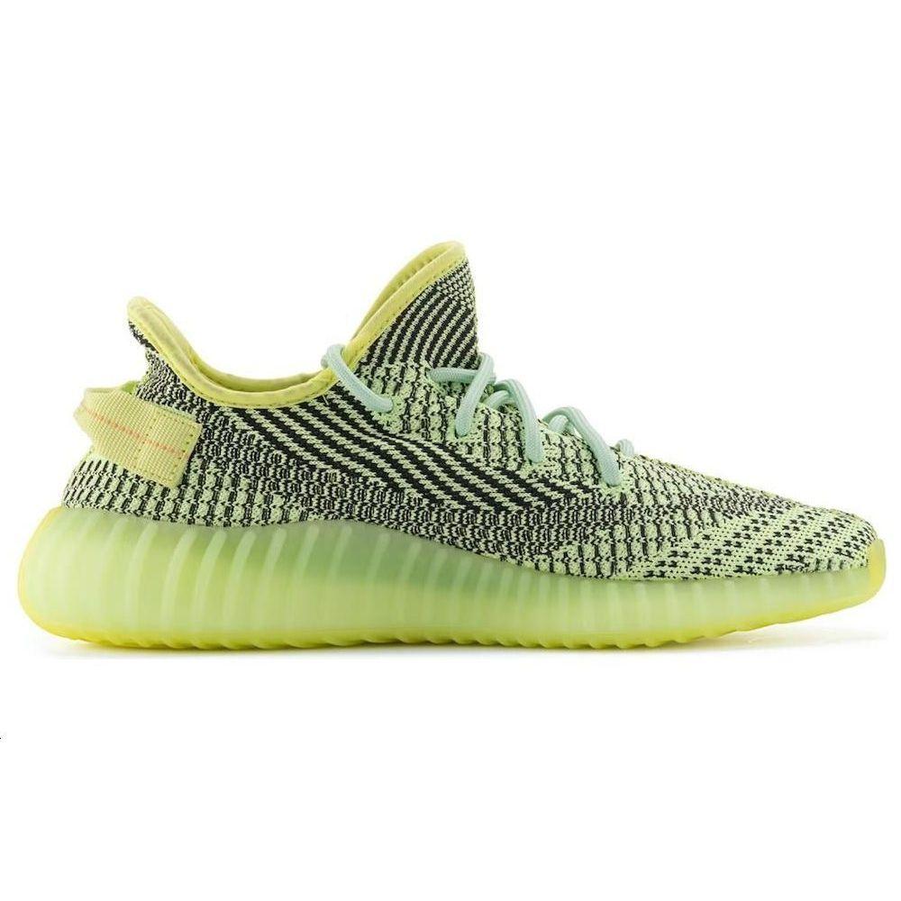 adidas Herren Yeezy Boost 350 V2 Yeezreel Nicht-Reflektierend Unisex Sneaker Grün FW5191