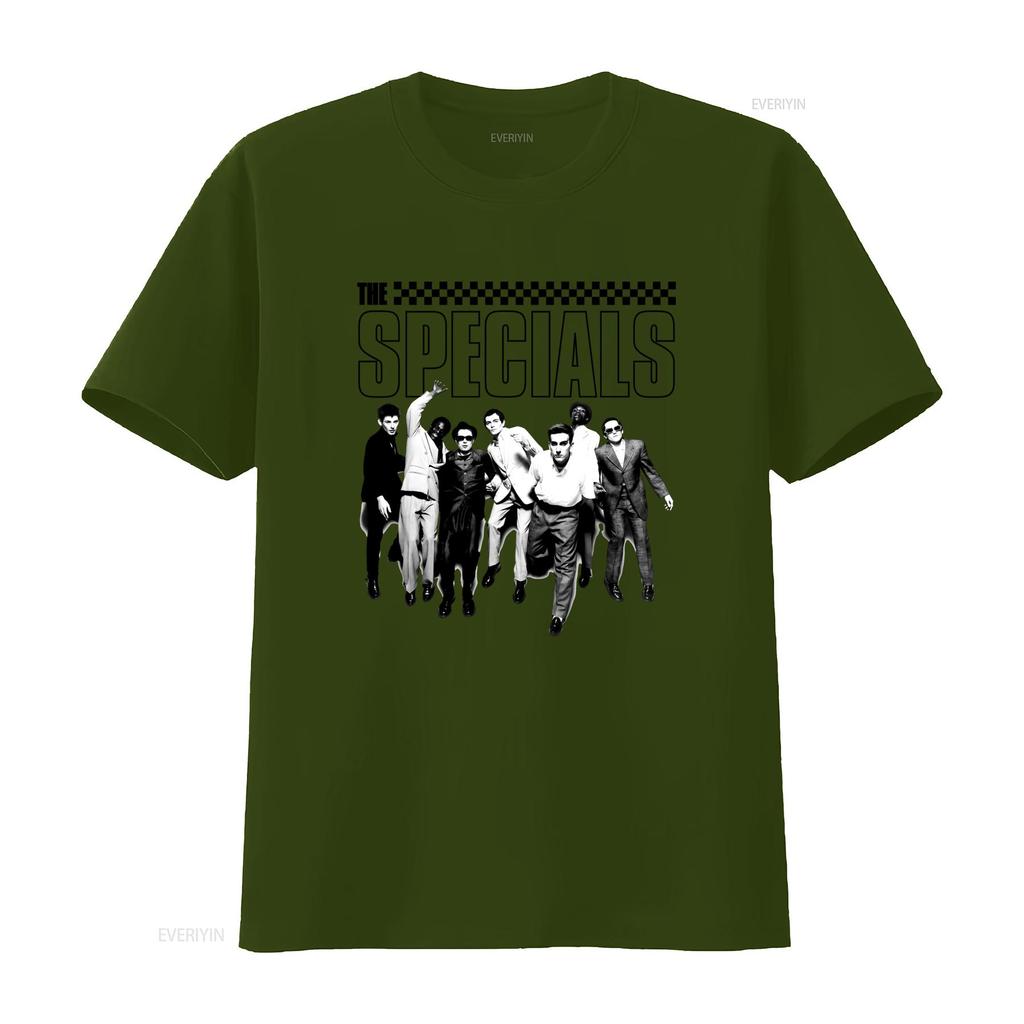 Unisexs The Specials Ska Rock Reggae Two Tone Records Music T Shirt Vintage With Iconic Members Casual Round Neck All Season