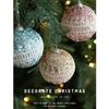 New 8CM Christmas Ball Pendant Creative Plastic Xmas Tree Decor Gifts Shatterproof Hanging Ball Ornament Party Decor