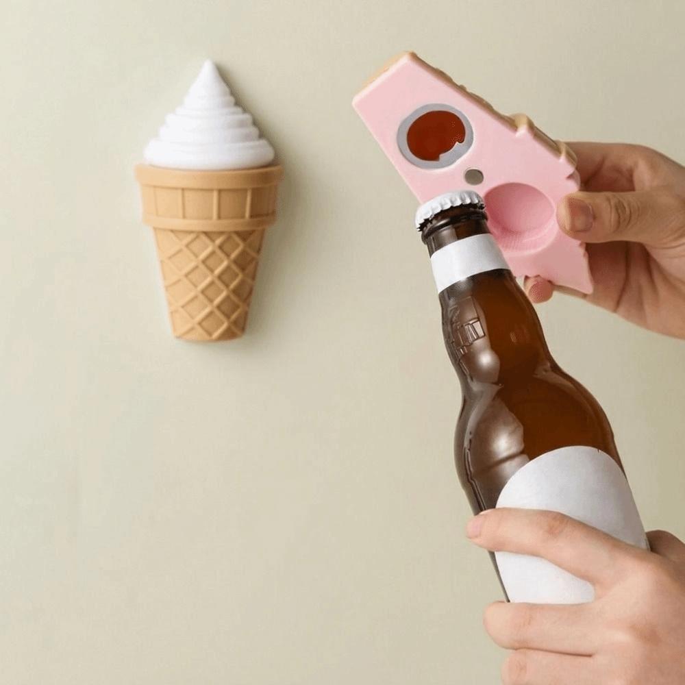 Portable Magnetic Bottle Opener Cute Beverage Opener Multi-functional Box Opener Kitchen Gadget