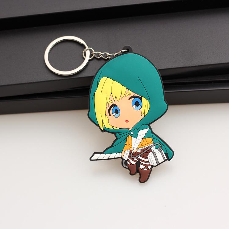 Attack on Titan Flügel der Freiheit Schlüsselanhänger, Levi Mikasa Eren Schultasche Kleiner Anhänger