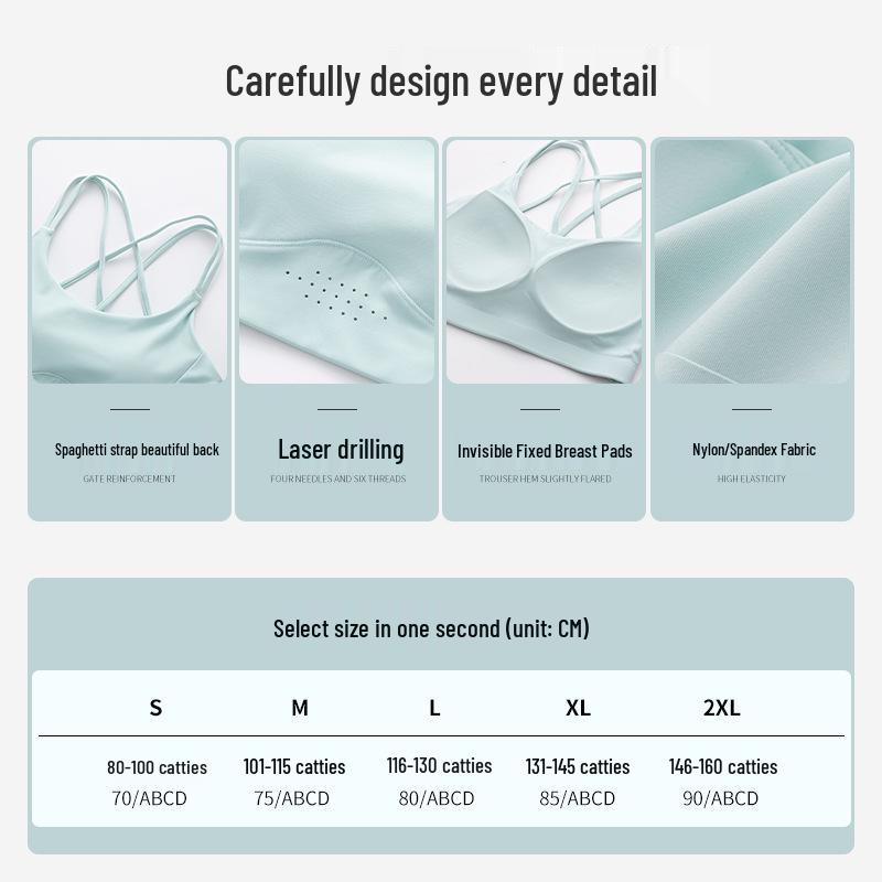 High-Strength Shockproof Sports Bra for Women's Running & Fitness Yoga