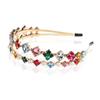 New Party Jewelry Gifts Baroque Style Head Wrap Rhinestone Headband Pearl Hair Band Gem Crystal