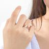 Teamer Moon Ring for Women Full Crescent Moon Stainless Steel Finger Rings Vintage Wedding Band Astronomy Golden Jewelry Gift