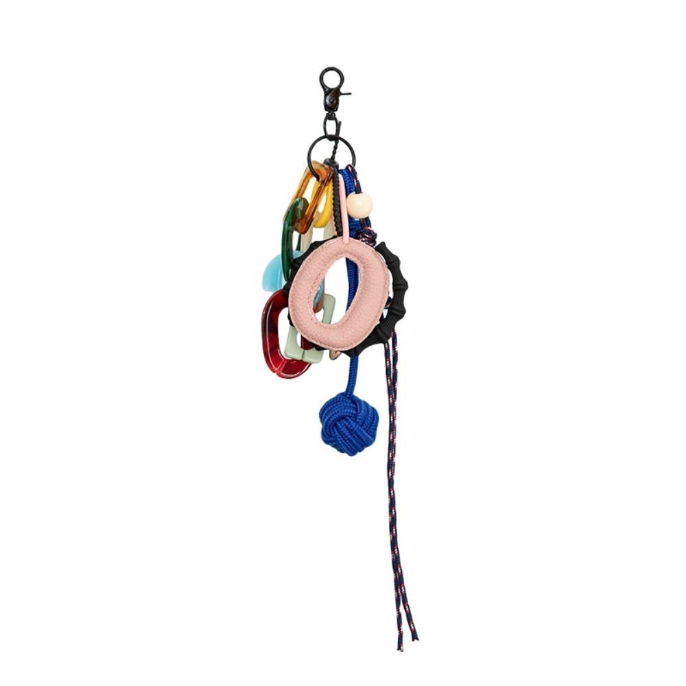 Backpack Decor English Letter PU Keychain Uppercase Letter DIY Keyring  Men/Women