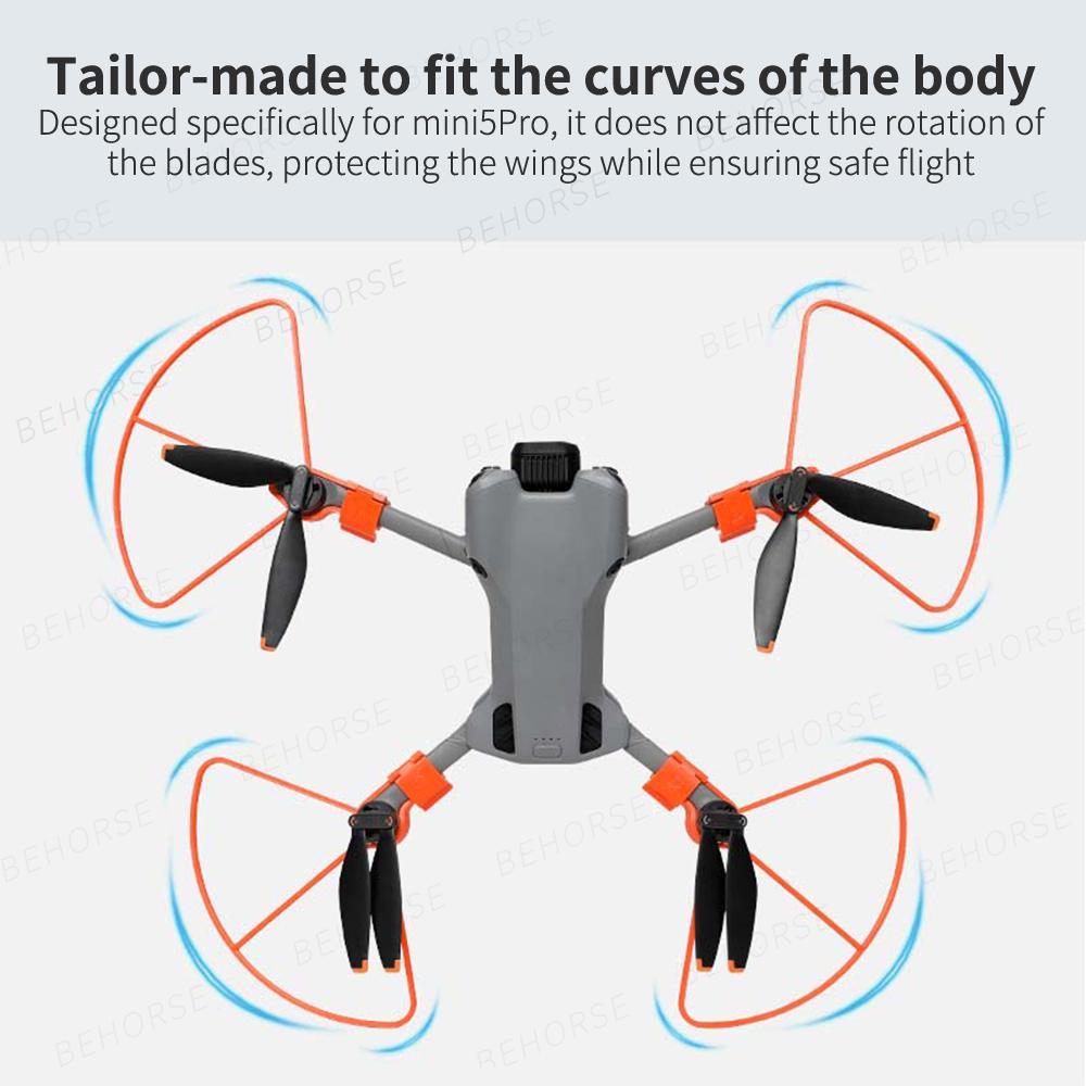 For Mini 5 Pro Anti-collision Ring with Height-increased Tripod Propeller Paddle Protector For DJI Mini 5 Pro Drone Accessories