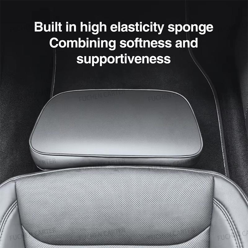 For Tesla New Model Y 2021-2025 Car Leather Electric Seat Leg Support Knee Pad Free Adjustment Seat Extension Interior Accessory