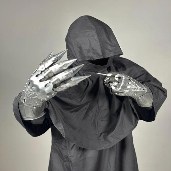 Nazgul Costume Halloween Outfit Ringwraith Robes Rider Costume Gowns Ring Wraith Cosplay Witch King of Angmar Medieval Armor Gift