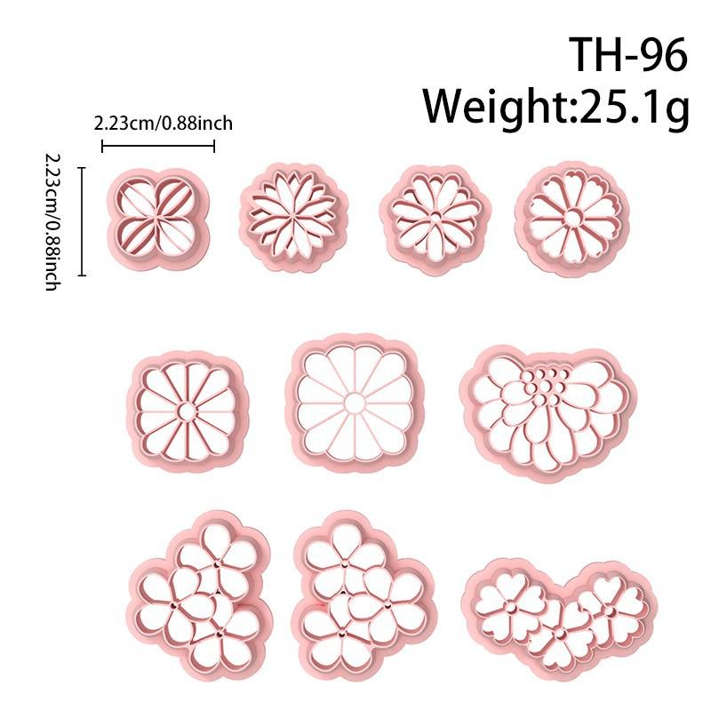 

Floral Polymer Clay Earring Mold with High Precision Cutter Set for DIY Jewelry Making Crafts Polymer Clay Cutters