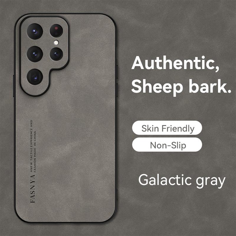 Luxury Sheepskin Leather Phone Case For Samsung Galaxy S26 S25 Ultra S24 S23 S22  S21 S20 Plus FE NOTE 20 S10 S9 S8 Matte Cover