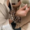 Leopard Print Large Intestine Hair Band for Women, 2025 New Style Low Ball Hair Rope, High Elastic Headband, Hair Rubber Band