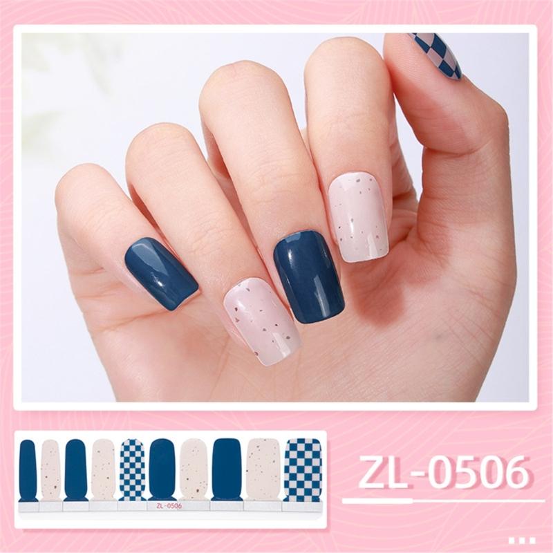 1 Sheet Nail Stickers Nail Strips Self-Adhesive DIY Nail Art Perfect for Nail Enthusiasts and Professional Manicurists
