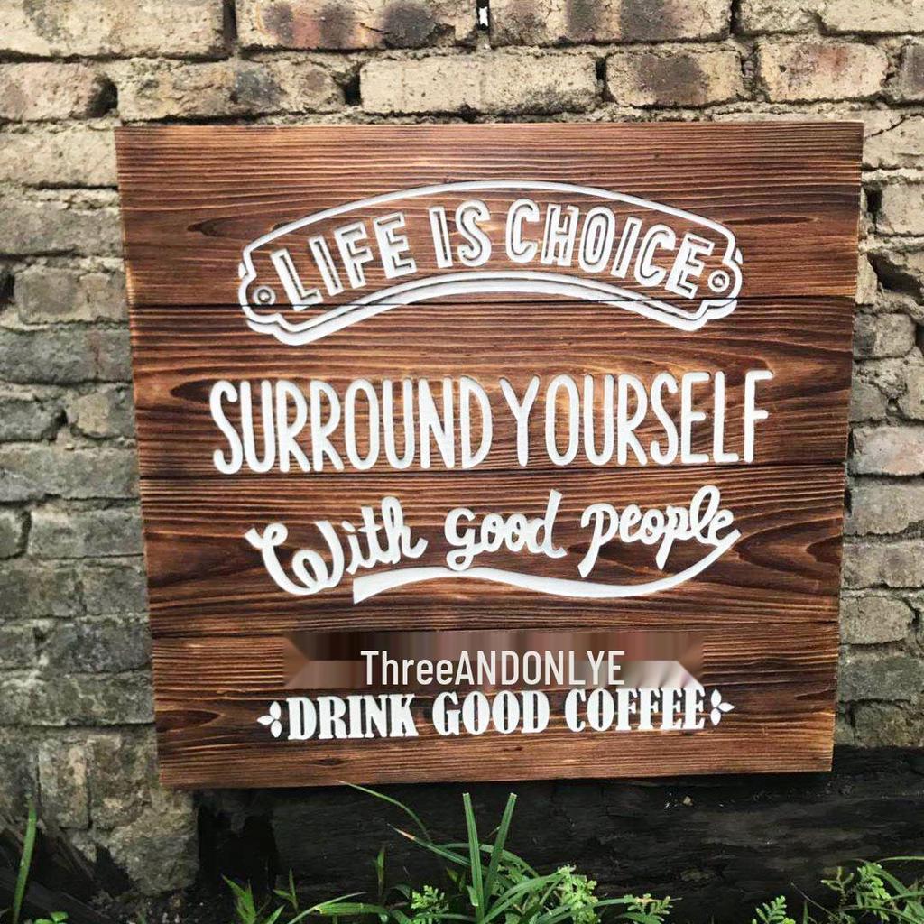 Custom Solid Wood Sign: Chinese Style Carved Logo Plaque