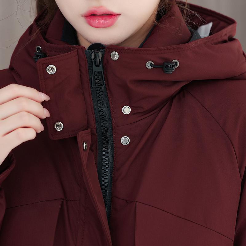 Módní dámské kabáty Zimní parky S kapucí Ležérní Volný Silný Teplý Dámská bunda