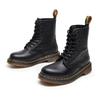 Lychee pattern tooling boots women's head layer soft cowhide couple short boots British leather locomotive boots round head trend