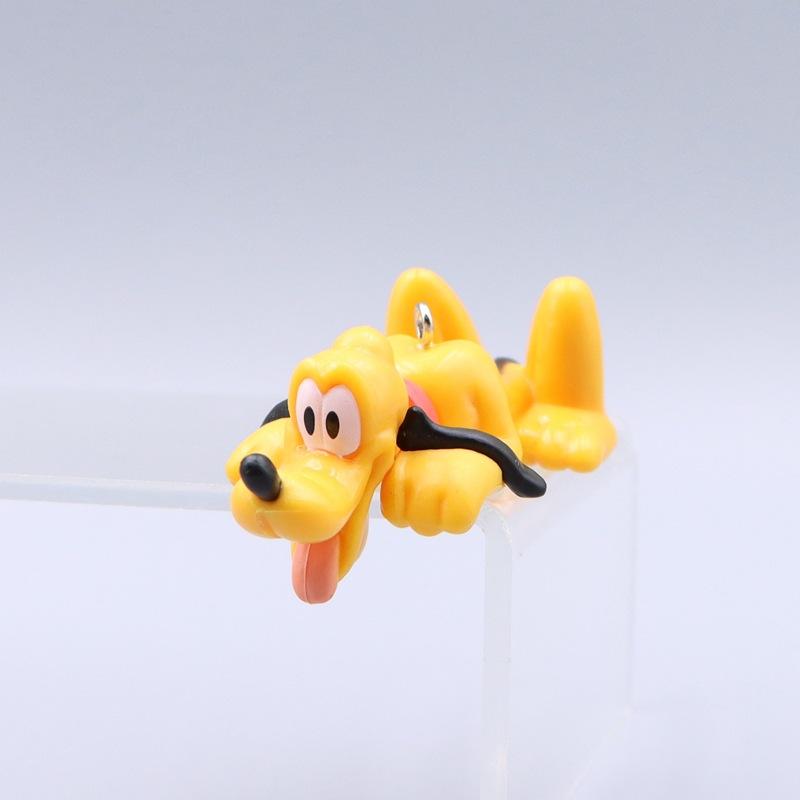 Cute Doll Anime Mickey Pluto Mickey Cartoon Car Keychain Backpack Decoration Pendant Christmas Toy Gift