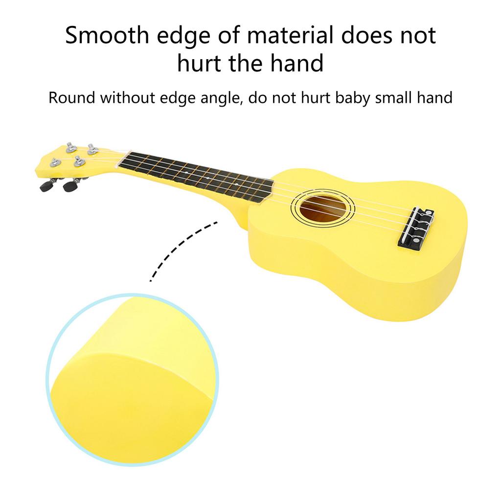 Versatile 21 Inch Colorful Ukulele Smooth String Ukulele for Home, School, Travel, and Performances Delicate Touch Uke