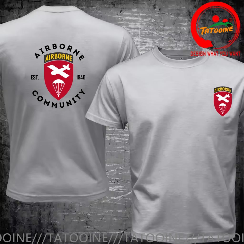 Funny Custom Design Tshirt Unisexs Stylish Clothes Us Army Airborne Community Est 1940 T Shirt Unisex Fashion Trendy Casual Clothing