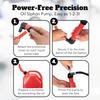Vila Multi-use Manual Fuel Transfer Pump Kit - Portable Water & Gas Siphon, 15" Siphon Hose, Liquid Transfer for Automotive, Rain Barrels & Water