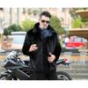 2025 New Arrival Top Fashion Winter Warm Flowing Gold Mink Imitation Sheep Sheared Fur Zipper Men's Solid Hooded Jacket
