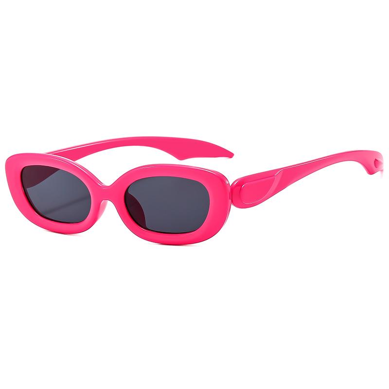 Protective Glasses New Fashion Small Frame Glasses Popular Oval Sunglasses Personality Ins Style Unique Leg Sun Glasses Uv400