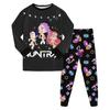 Children's Fashion Suit Skirt Round Neck Long Sleeve Top Pants