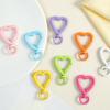 Colorful Heart-Shaped Keychains: DIY Jewelry Accessories with Spray-Painted Spring Clasps and Zinc Alloy Jump Rings