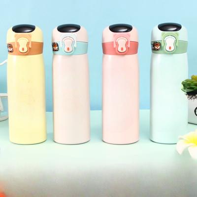 304 Stainless Steel Student Portable Intelligent Thermos Cup Temperature Lovely Vacuum Bouncing Cup