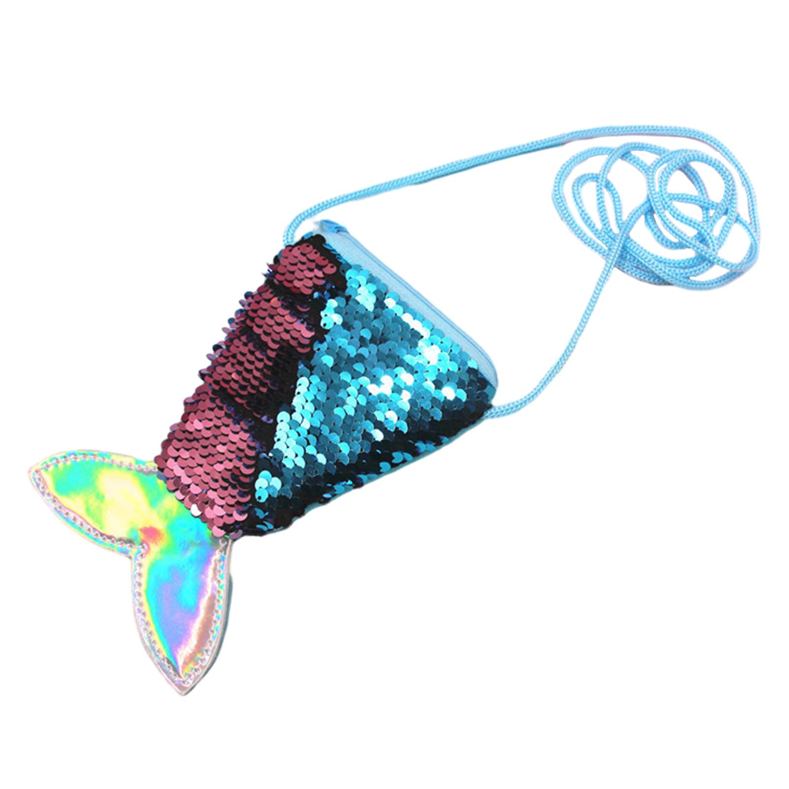 

Блестки Кошелек Кошелек для монет Хвост русалки Кошелек Чехол для девочки ребенка Сумка для монет Сумка через плечо Кошелек Подарки на день рождения Фестиваль 4