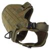 Pet Military Harness Chest Back Velvet Material Suitable for Large and MediumSized Dogs(L )