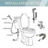 Portable Toilet Bidet Sprayer Gun, Holder Self-Cleaning Washing, Bidet Faucet Spray, 3-Way Valve, Bathroom Showerhead Hose