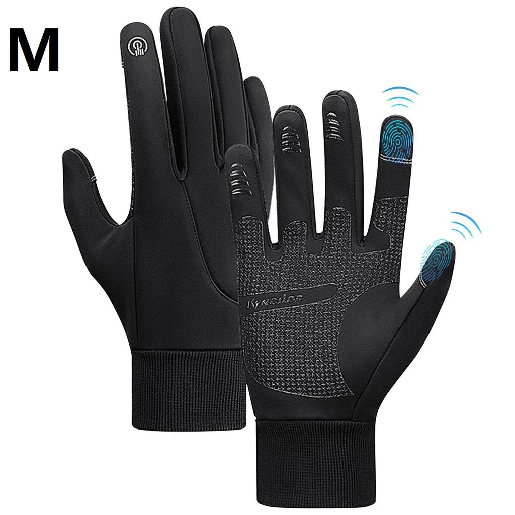 Winter Gloves Men Women Touch Screen Non-Slip Gloves Windproof Water-Resistant Warm Winter Gloves Thermal Running Mittens