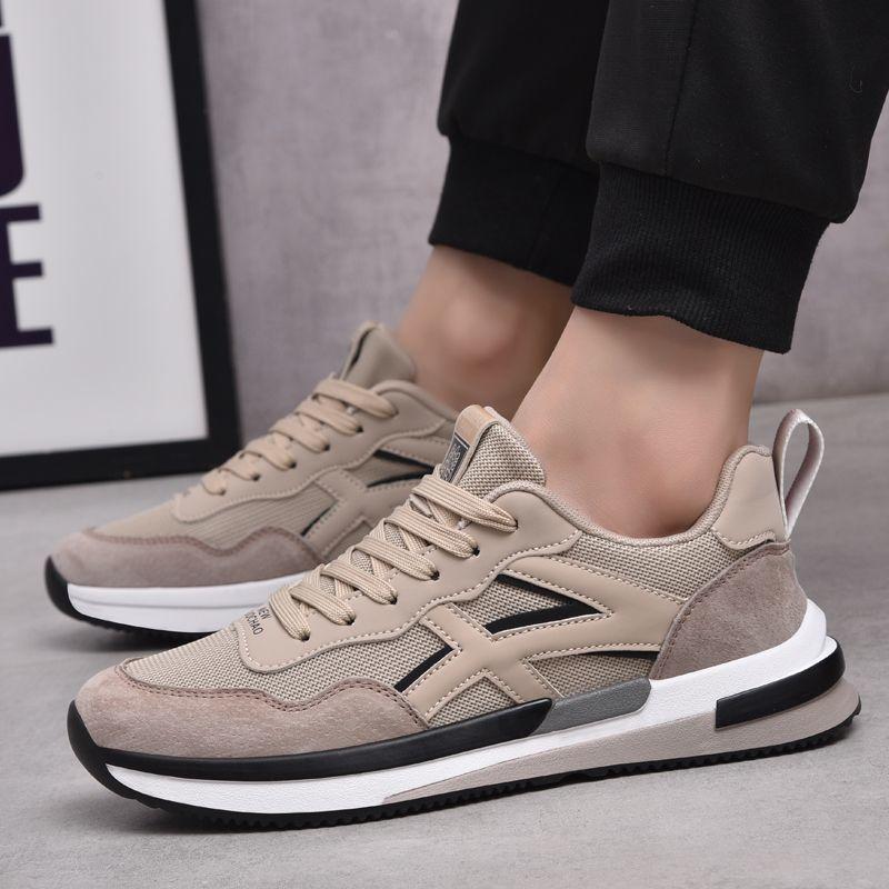 Men's shoes summer new fly-woven breathable sneakers Forrest Gump light running dad shoes