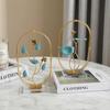 Contemporary Metal Lotus Leaf Ornament for Living Room, Entrance, or Hotel Decor