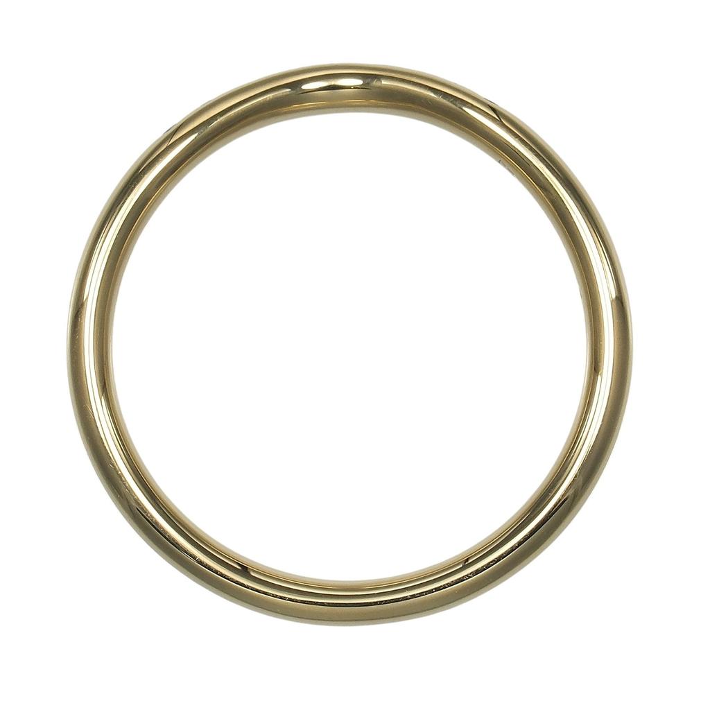 TIFFANY&Co. Gebogener Bandring K18 Gelbgold/9P Diamant #6.0(US-Grösse) 2,53g Damen Gebraucht