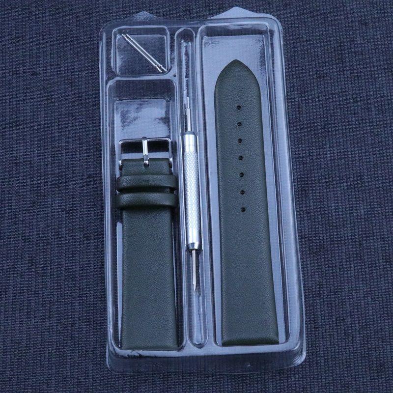 Boxed Waterproof Genuine Leather Watch Strap with Palm Print (Sizes 8-24 Mm)