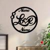Metal Sign Love Name Personalized Valentine Gift for Her Fiance