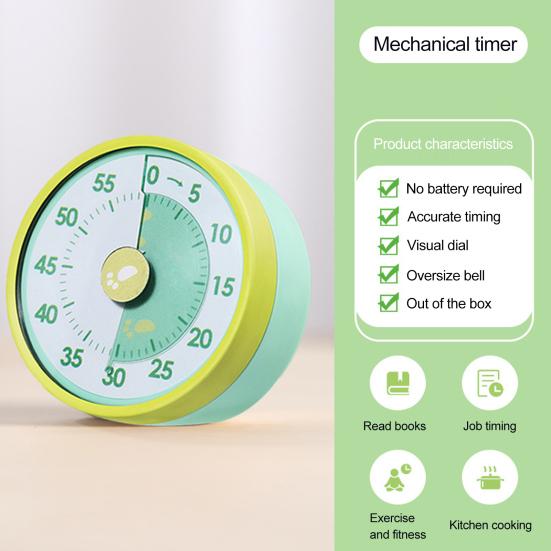 Kitchen Timer for Cooking High Precision Chef Timer Clock Magnetic Mechanical Desk Timer Countdown