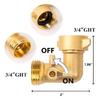 All Weathers Stainless Steel RVs Water Inlet Adapter Set Sealed Anti Leak Design for Multiple Tank Models