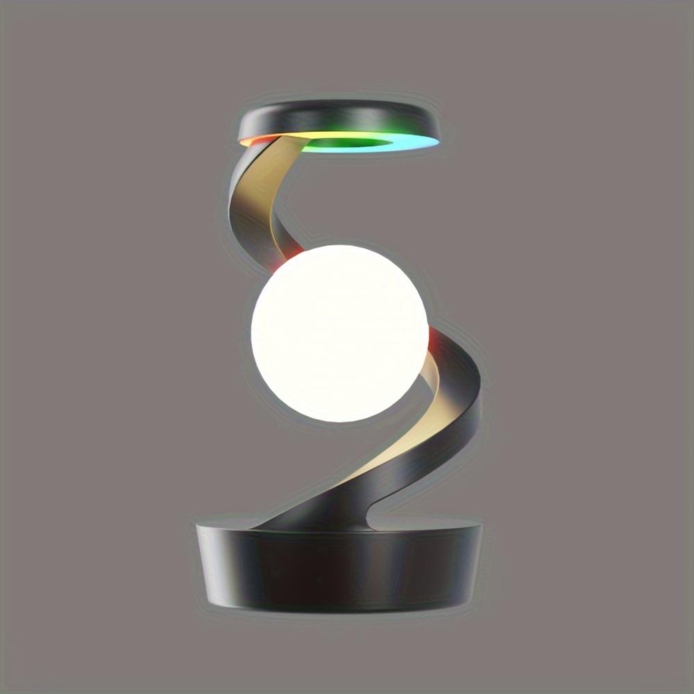 Muiltifunctional Rotatory Floating Lamp Wireless Charging Nightstand Lamp Changeable Colorful Atmosphere Lights Home Decor Lights Party Decor Lights