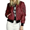 Giacca Moda Autunno Inverno 2016 Europa America Colore Unico Zip Corta