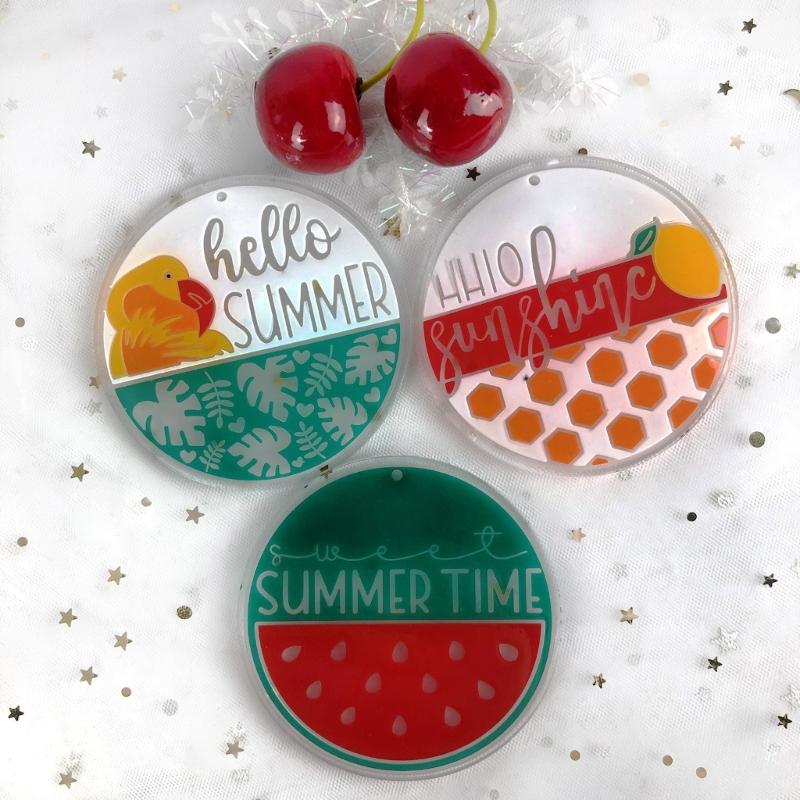 DIY Watermelon Ice Cream Keychain Silicone Epoxy Mold DIY Ornament Pendant Jewelry Crafting Mould for Valentines Gift