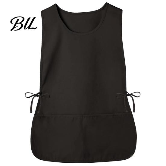 Robuster Handwerksschürze für Damen Unisex Schusterkittel mit 2 tiefen Taschen, verstellbare Seiten, anpassbare Teamuniform-Bänder, Kellnerschürze, Polyesterweste