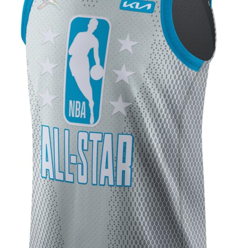 Jordan All-Star NBA Jersey Tank Top AU Player Edition Stephen Curry No. 30 Men Tops Gray DH8030-014