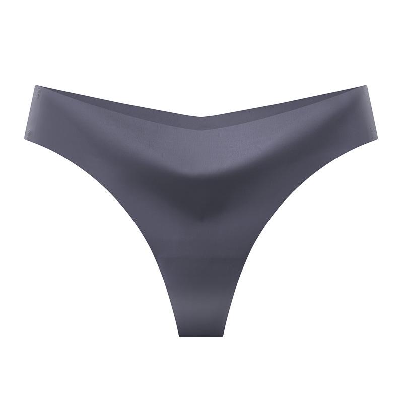 

Европейские и американские бесшовные трусики-стринги из ледяного шелка с низкой посадкой - Сексуальное, дышащее, невидимое женское белье для йоги M (60-70 kg)