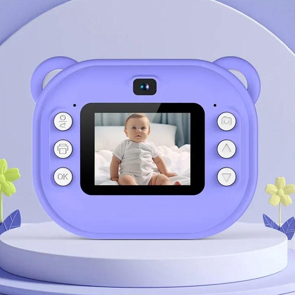 with Print Paper Children Digital Camera 1080P HD Recording Photo Thermal Printer  Girls