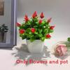 Flowers Eighteen Simulated Daisy Pine Cone Artificial Green Plant Potted Plant